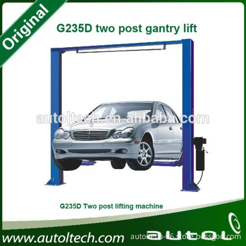 G235D two post gantry lift Support Clear floor design more convenient for vehicle service